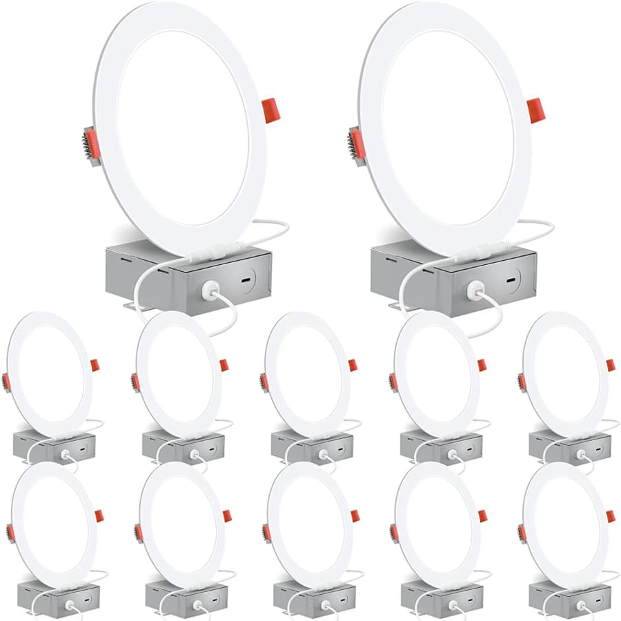 Energetic Smarter Lighting 6" LED Recessed Light 12-Pack for $77