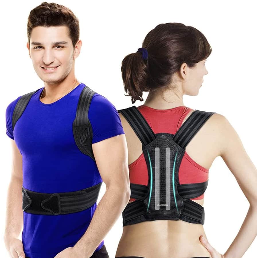 Vokka Adjustable Posture Corrector Brace for $30