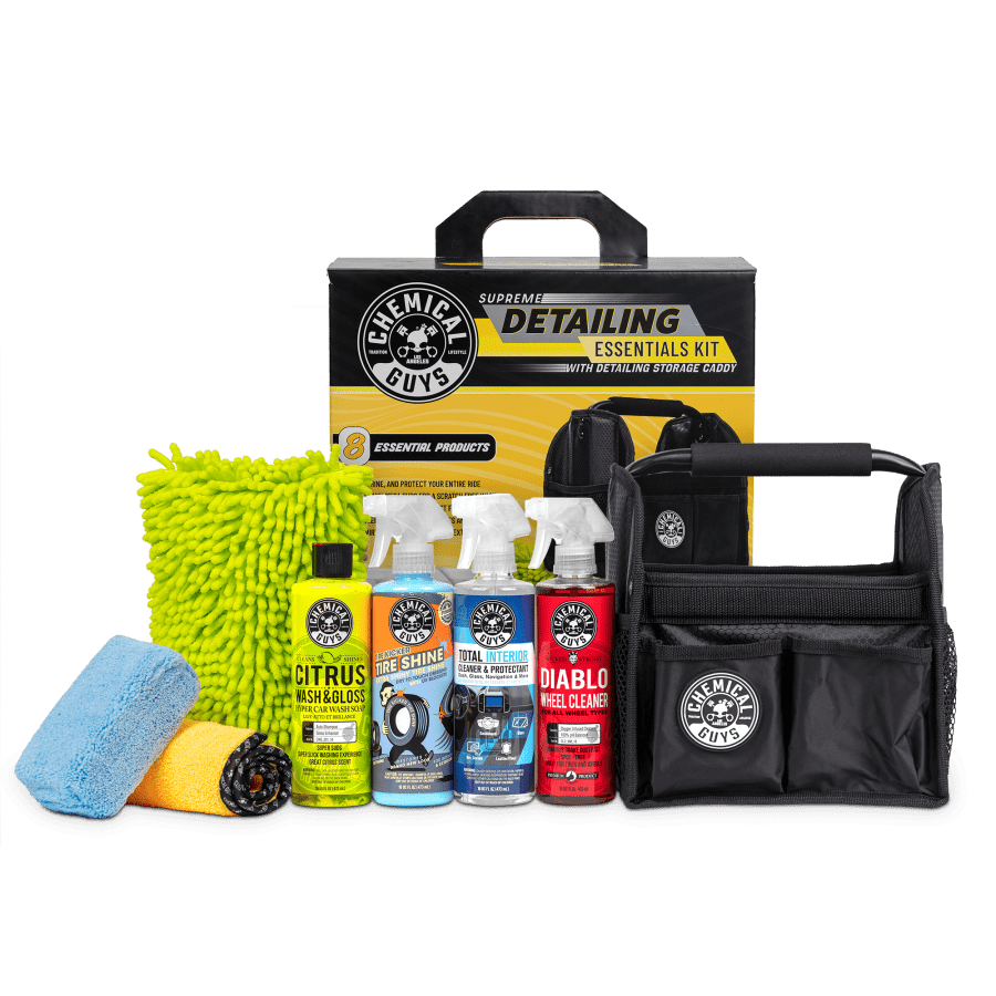 Chemical Guys 8-Piece Supreme Detailing Essentials Kit w/ Storage Caddy for $29