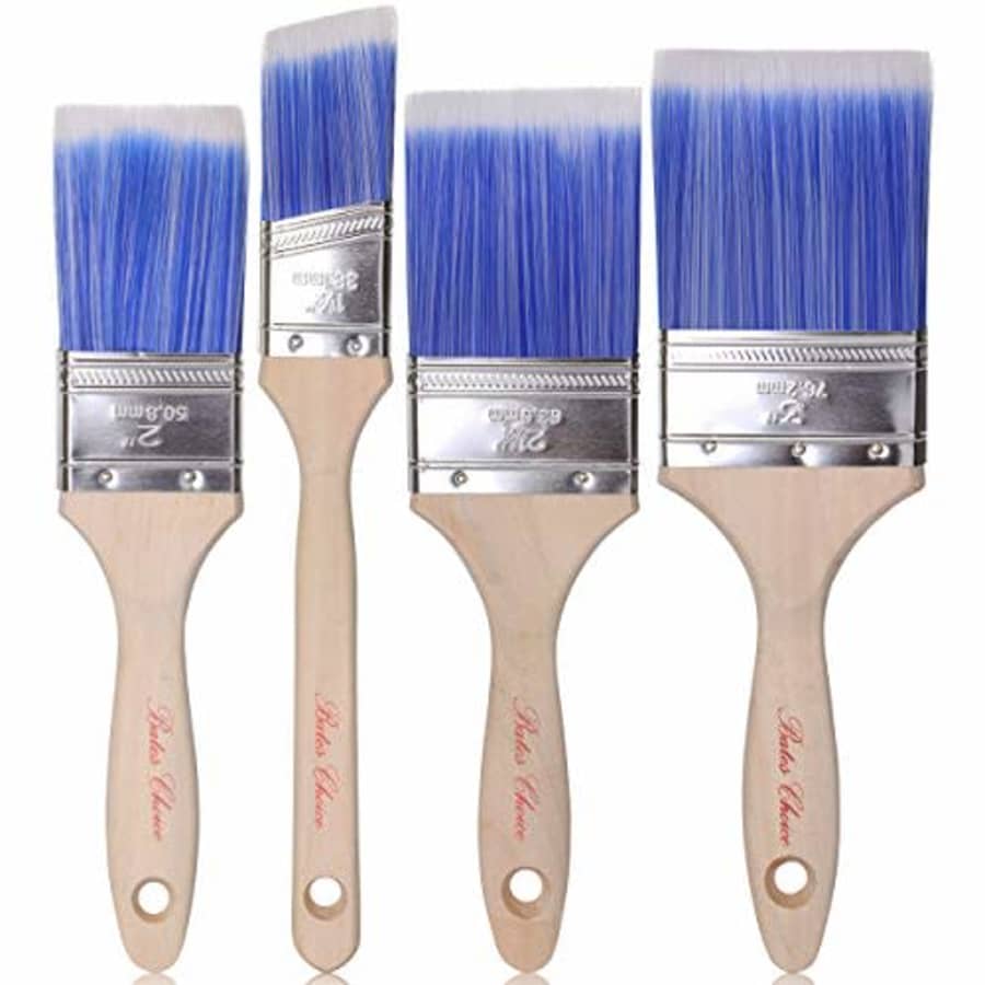 Bates Choice Bates Paint Brushes - 4 Pack, Treated Wood Handle, Paint Brush, Paint Brushes Set, Professional for $9 Bates Choice Bates Paint Brushes - 4 Pack, Treated Wood Handle, Paint Brush, Paint Brushes Set, Professional for $9