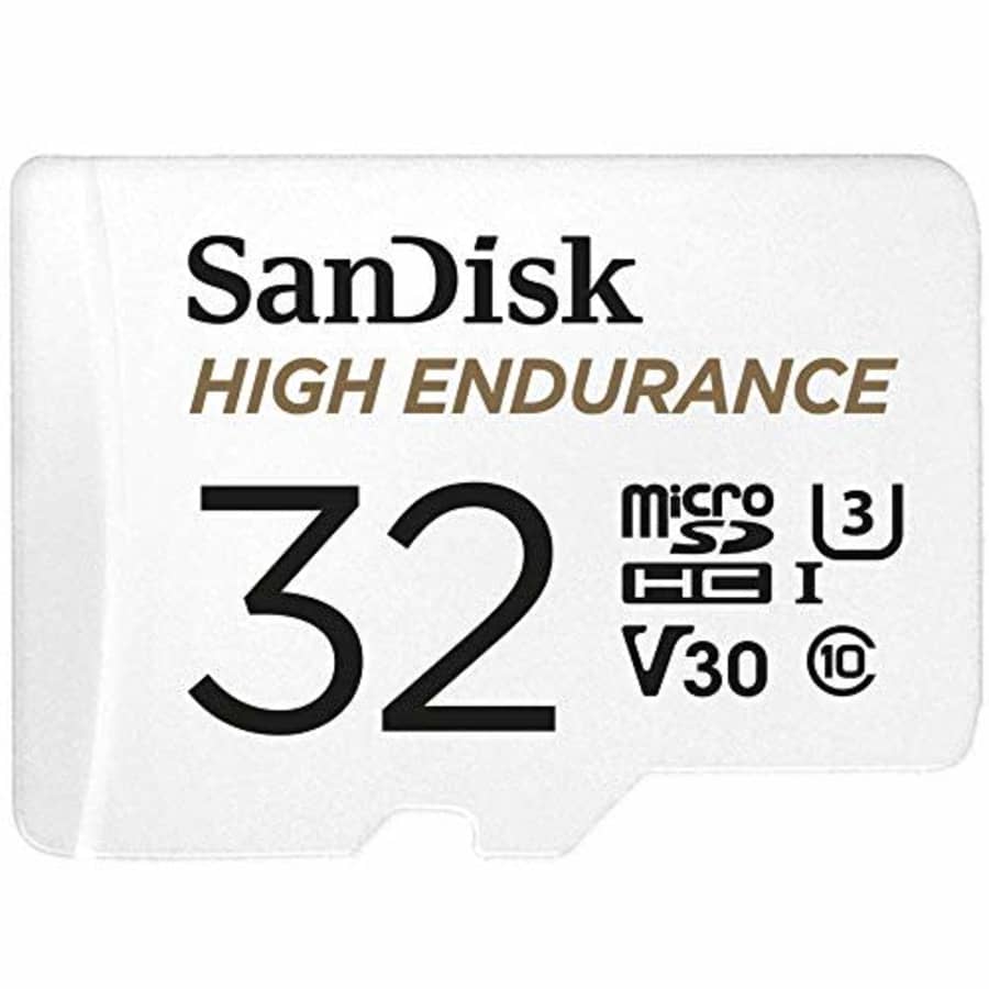 SanDisk 32GB High Endurance Video MicroSDHC Card with Adapter for Dash Cam and Home Monitoring for $10 SanDisk 32GB High Endurance Video MicroSDHC Card with Adapter for Dash Cam and Home Monitoring for $10