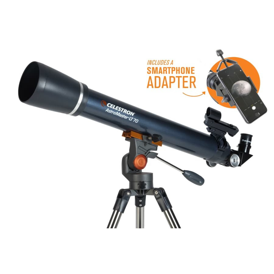 Celestron AstroMaster LT 70AZ Refractor Telescope with Smartphone Adapter for $76 Celestron AstroMaster LT 70AZ Refractor Telescope with Smartphone Adapter for $76