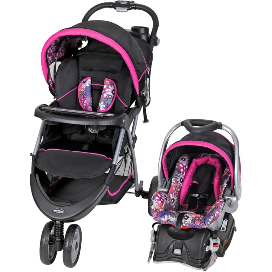 Baby Trend Floral Garden EZ Ride 5 Travel System for $109 Baby Trend Floral Garden EZ Ride 5 Travel System for $109