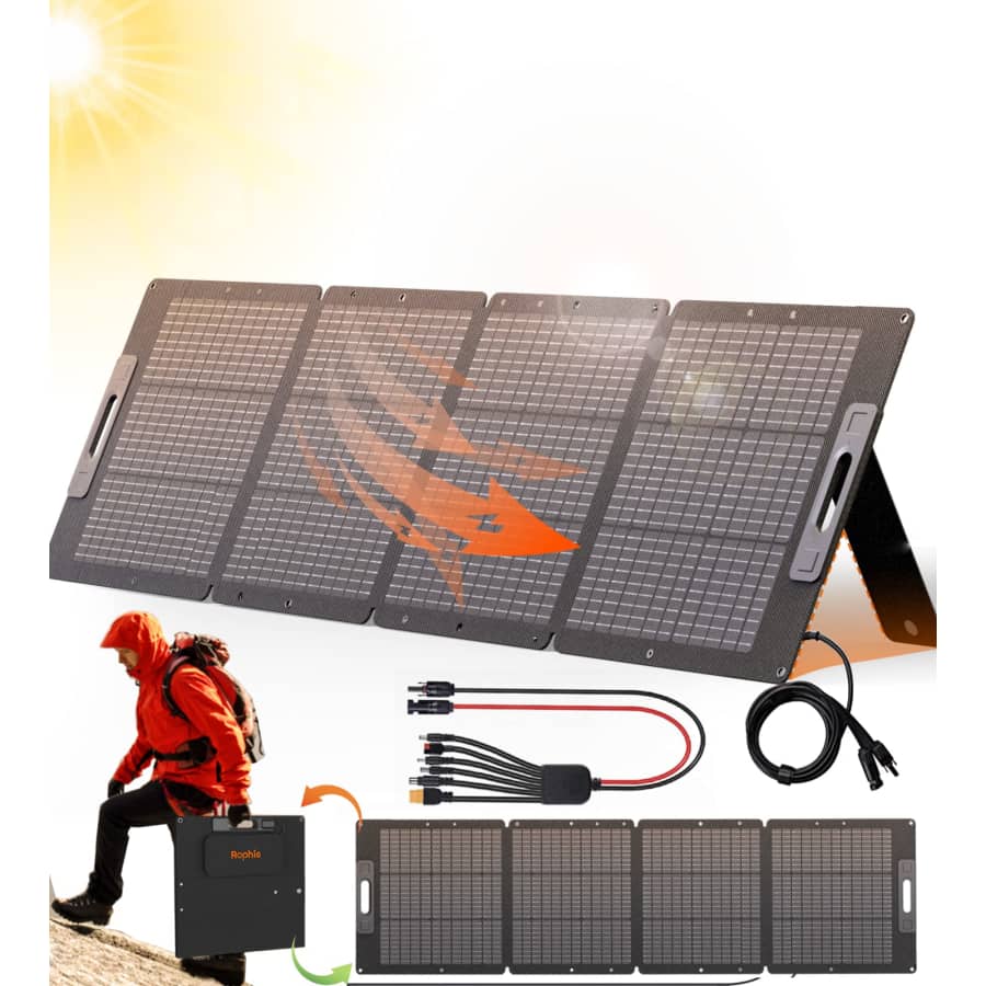 Rophie 200W Portable Solar Panel for $180