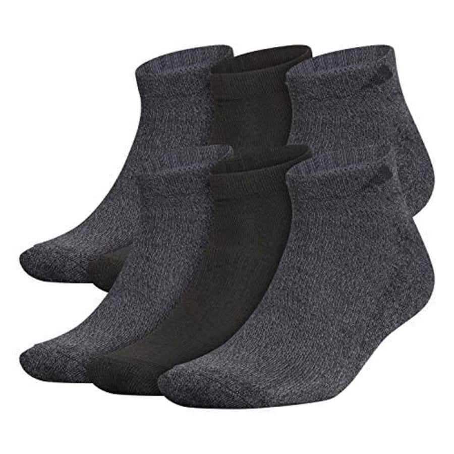 adidas Men's Athletic Cushioned Low Cut Socks (6-Pair),Black - Onix Marl/ Black/ Onix,L for $17 adidas Men's Athletic Cushioned Low Cut Socks (6-Pair),Black - Onix Marl/ Black/ Onix,L for $17