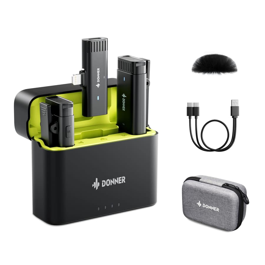 Donner Wireless Lavalier Microphone for iPhone & iPad for $45 Donner Wireless Lavalier Microphone for iPhone & iPad for $45