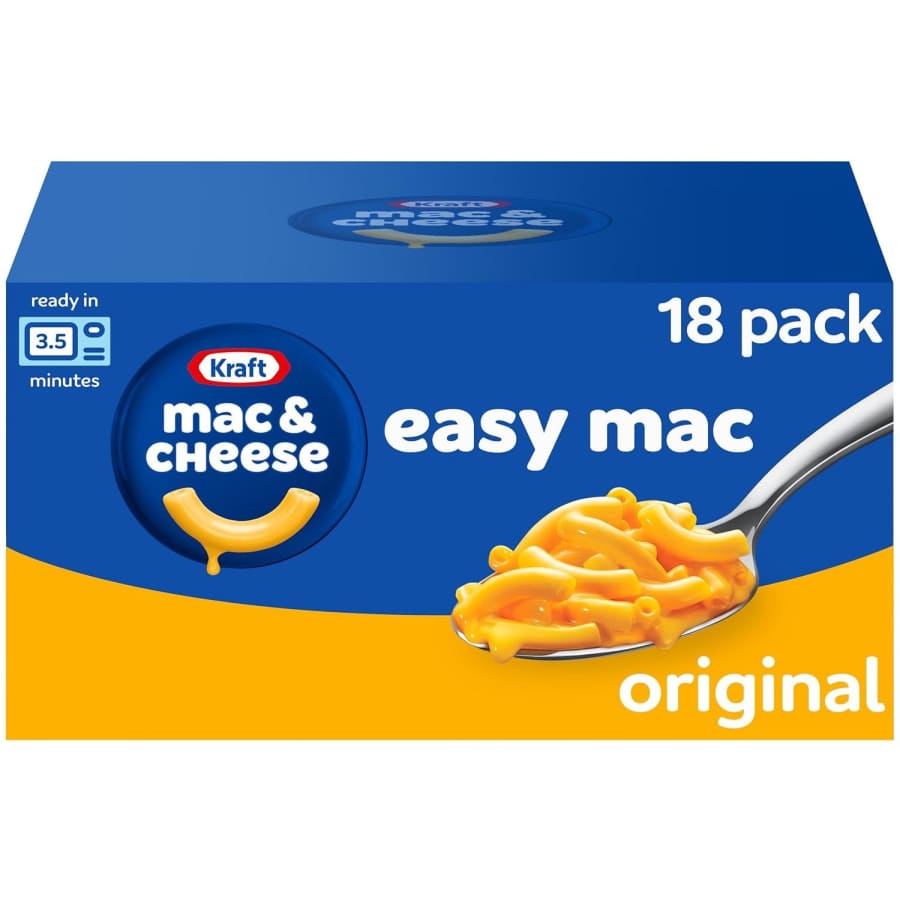 Kraft Easy Mac Macaroni and Cheese Single Serve Pouches 18-Pack for $6.63 via Subscribe & Save Kraft Easy Mac Macaroni and Cheese Single Serve Pouches 18-Pack for $6.63 via Subscribe & Save