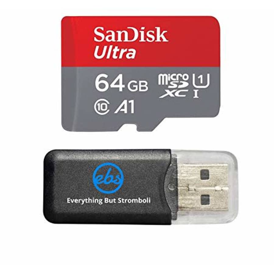 SanDisk Ultra 64GB MicroSDXC Memory Card works with Samsung Galaxy S8, S8+ Plus, S7, S7 Edge Smart for $10