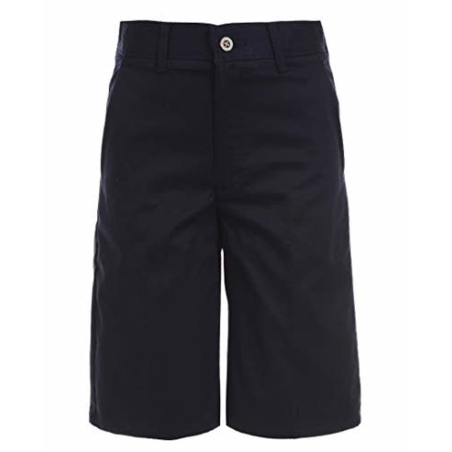 Chaps Boys' School Uniform Flat Front Twill Short, Navy, 18 for $20 Chaps Boys' School Uniform Flat Front Twill Short, Navy, 18 for $20