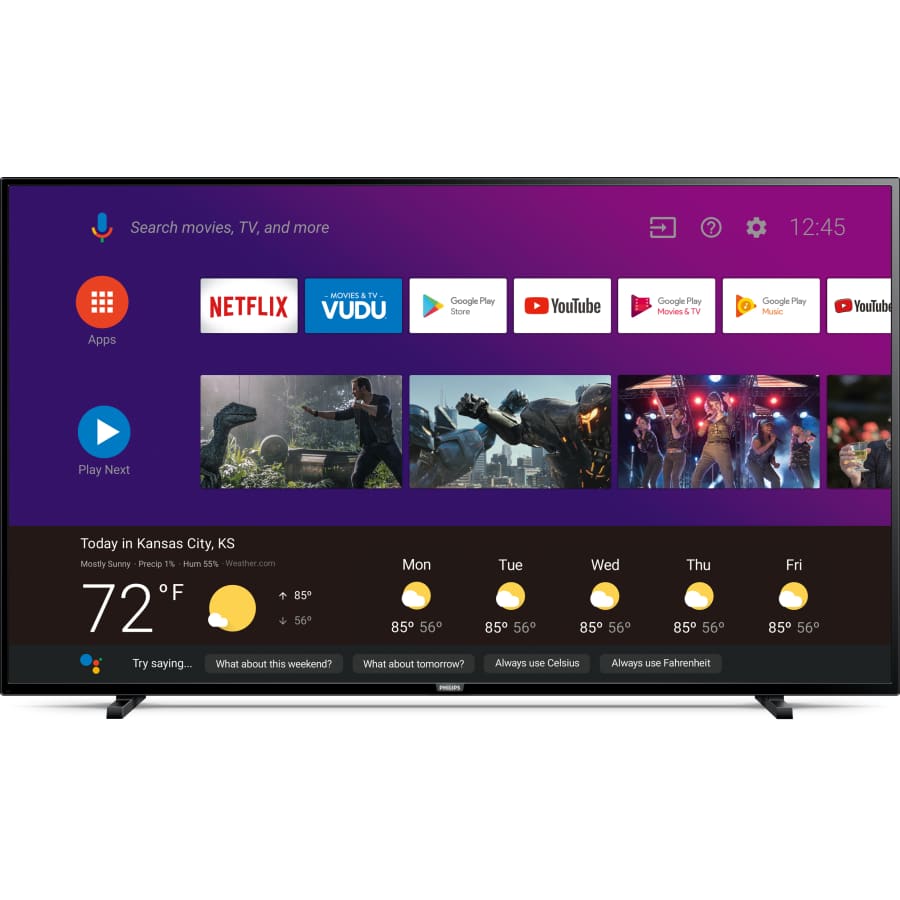 Philips 65" 4K UHD HDR LED Android Smart TV for $278