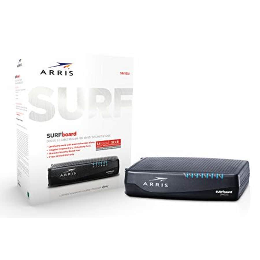 ARRIS Surfboard SBV3202 DOCSIS 3.0 Cable Modem, Certified for Xfinity Internet & Voice (Black) for $148
