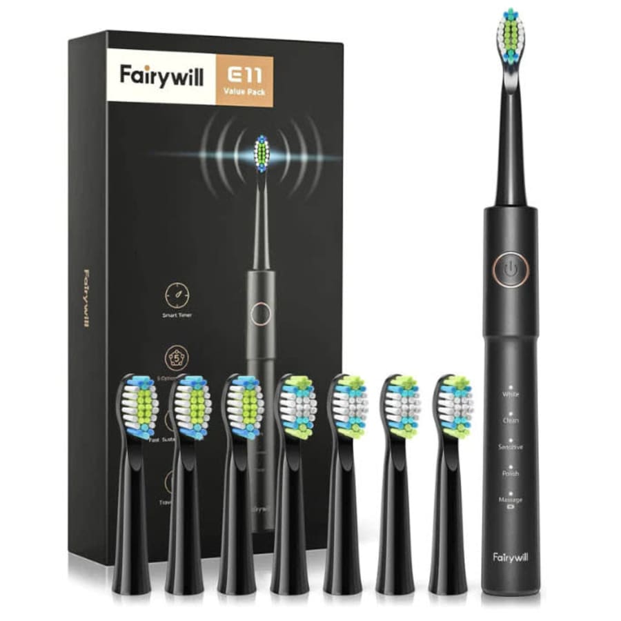 Sonic Electric Toothbrush w/ 8 Brush Heads for $10 Sonic Electric Toothbrush w/ 8 Brush Heads for $10