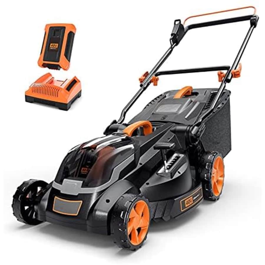 1256 16" 40V Cordless Lawn Mower for $108