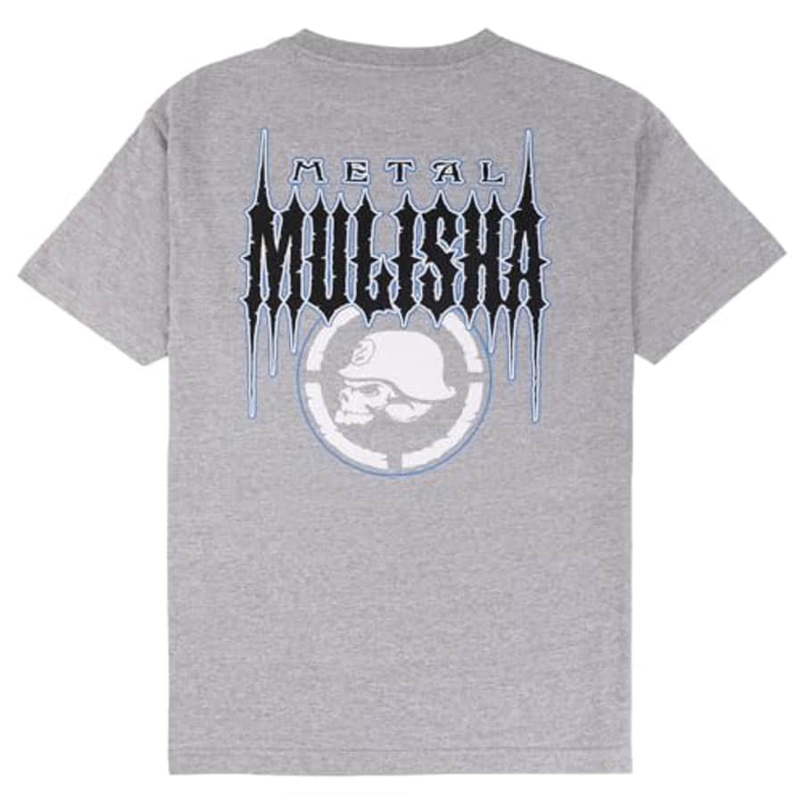 Metal Mulisha Men's Acid Bath TEE Short Sleeve T Shirt, Heather Grey for $18
