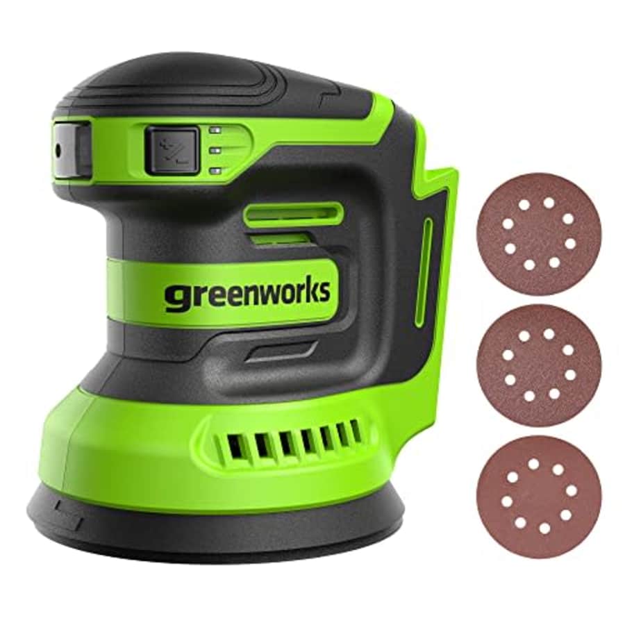 Greenworks 24V Orbital Sander Kit, 5" Random Sander Variable Speed, Tool Only for $42