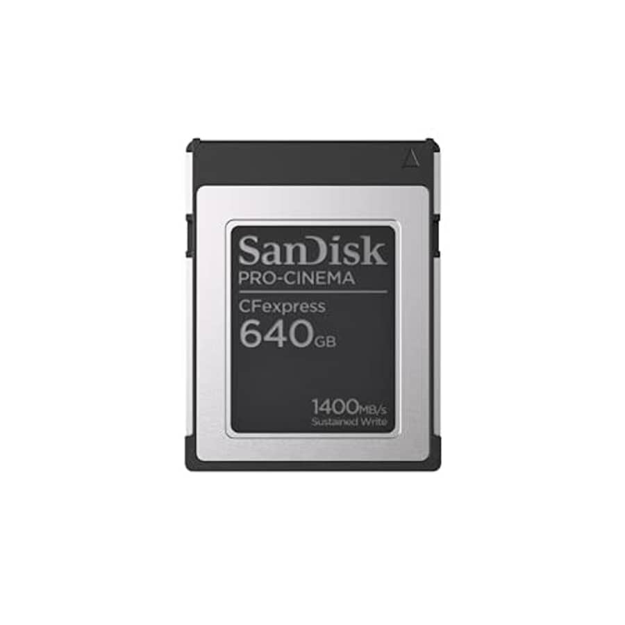 SanDisk 640GB PRO-Cinema CFexpress Type B - Up to 1700MB/s Read Speeds, 8K Video Capture, CFexpress for $300