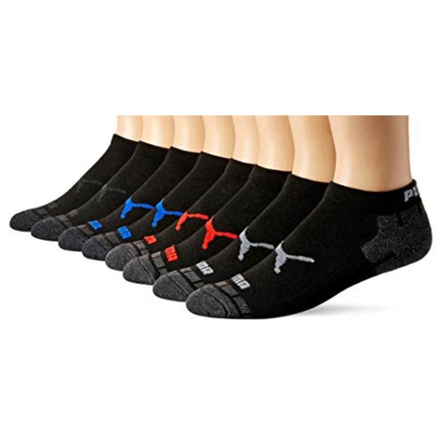 Puma Men's 8 Pack Low Cut Socks, black, 10-13 for $13 Puma Men's 8 Pack Low Cut Socks, black, 10-13 for $13