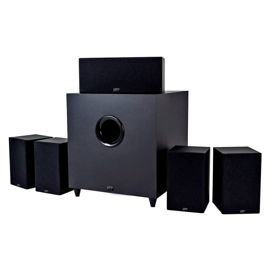 Monoprice Premium 5.1-Channel Home Theater System with Subwoofer for $150 Monoprice Premium 5.1-Channel Home Theater System with Subwoofer for $150