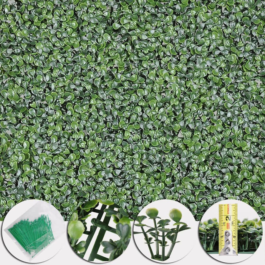 20x20" Artificial Boxwood Wall Hedge Panel 12-Pack for $83