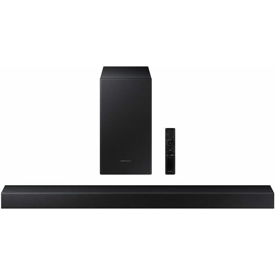Samsung 200W 2.1-Channel Bluetooth Soundbar with Wireless Subwoofer for $135 Samsung 200W 2.1-Channel Bluetooth Soundbar with Wireless Subwoofer for $135