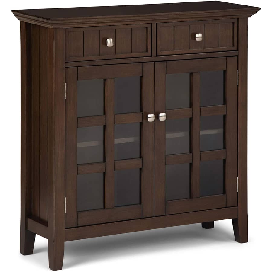 Simpli Home Acadian 36" Rustic Entryway Storage Cabinet for $294