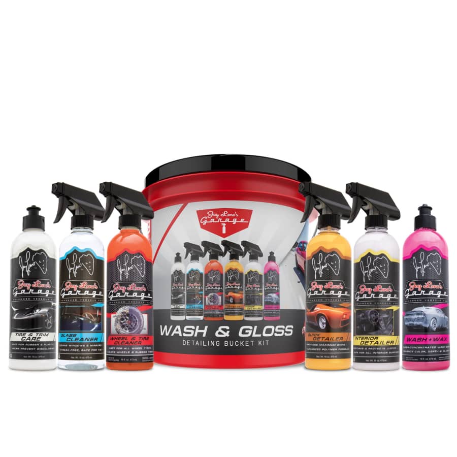 Jay Leno's Garage Wash & Gloss 8-Piece Detailing Bucket Kit for $29 Jay Leno's Garage Wash & Gloss 8-Piece Detailing Bucket Kit for $29