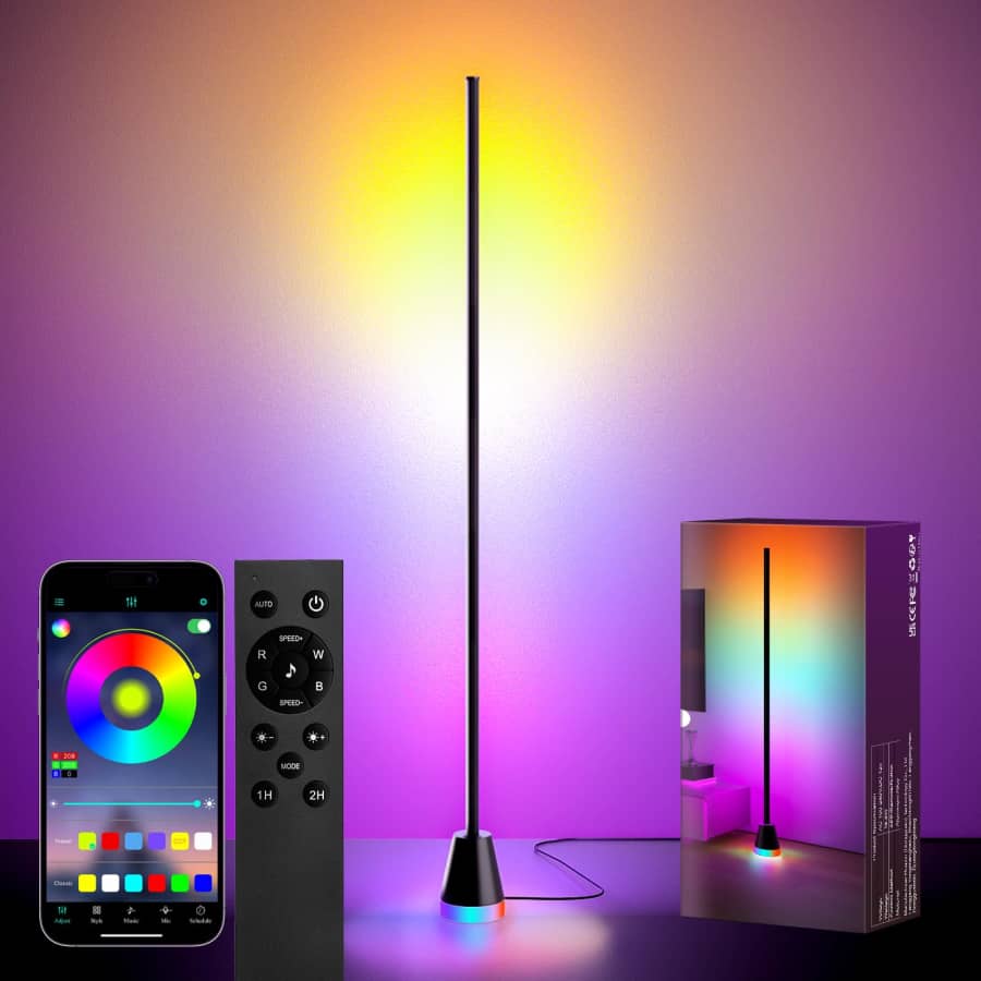Torchlet RGB Corner Floor Lamp with Remote for $18 Torchlet RGB Corner Floor Lamp with Remote for $18