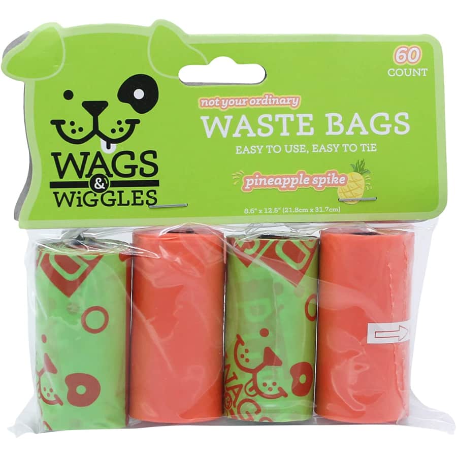 Wags & Wiggles Large Scented Dog Waste Bags 60-Count for $4