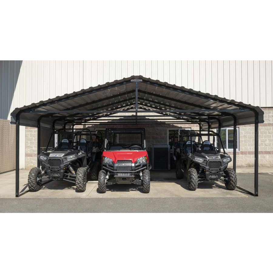 Arrow 20x20-Foot Galvanized Steel Carport: $2,075 Arrow 20x20-Foot Galvanized Steel Carport: $2,075