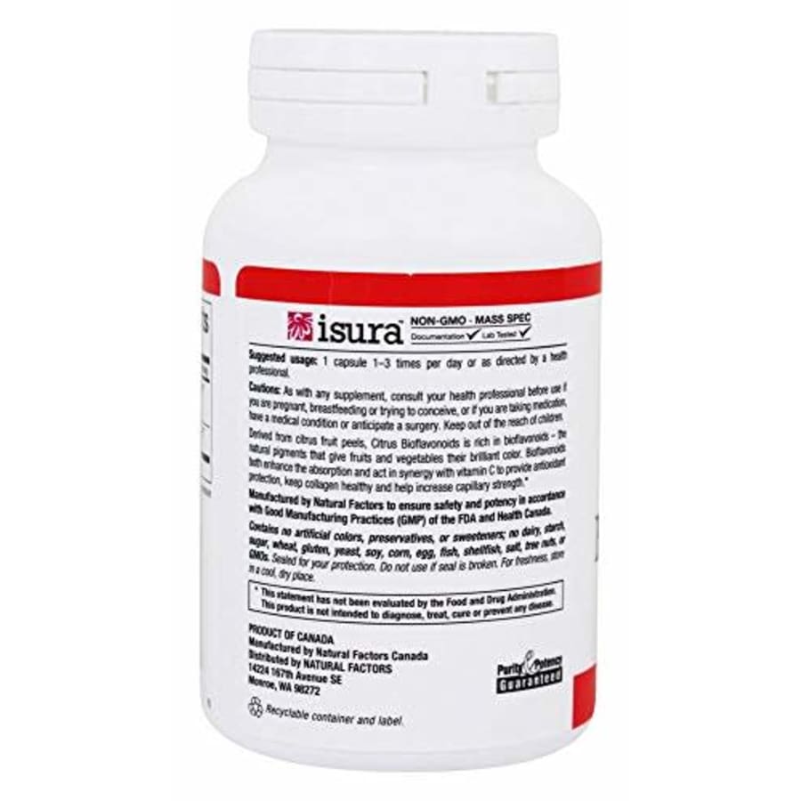 Natural Factors - Citrus Bioflavonoids 650mg, Support for The Body's Use of Vitamin C, 90 Capsules for $13