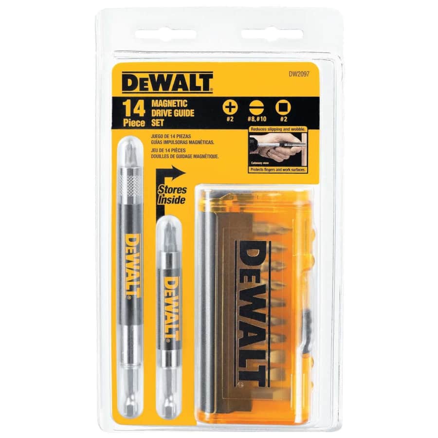 DeWalt 14-Piece Magnetic Drive Guide Bit Set for $15