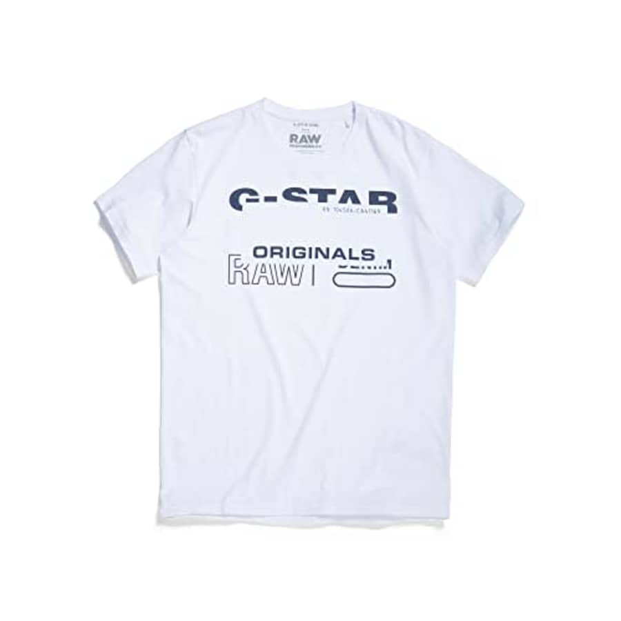 G-Star Raw Men's Premium Graphic T-Shirt, Block: White, XL for $51 G-Star Raw Men's Premium Graphic T-Shirt, Block: White, XL for $51