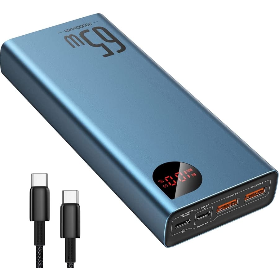 Baseus 20,000mAh Power Bank for Laptops and Phones for $60
