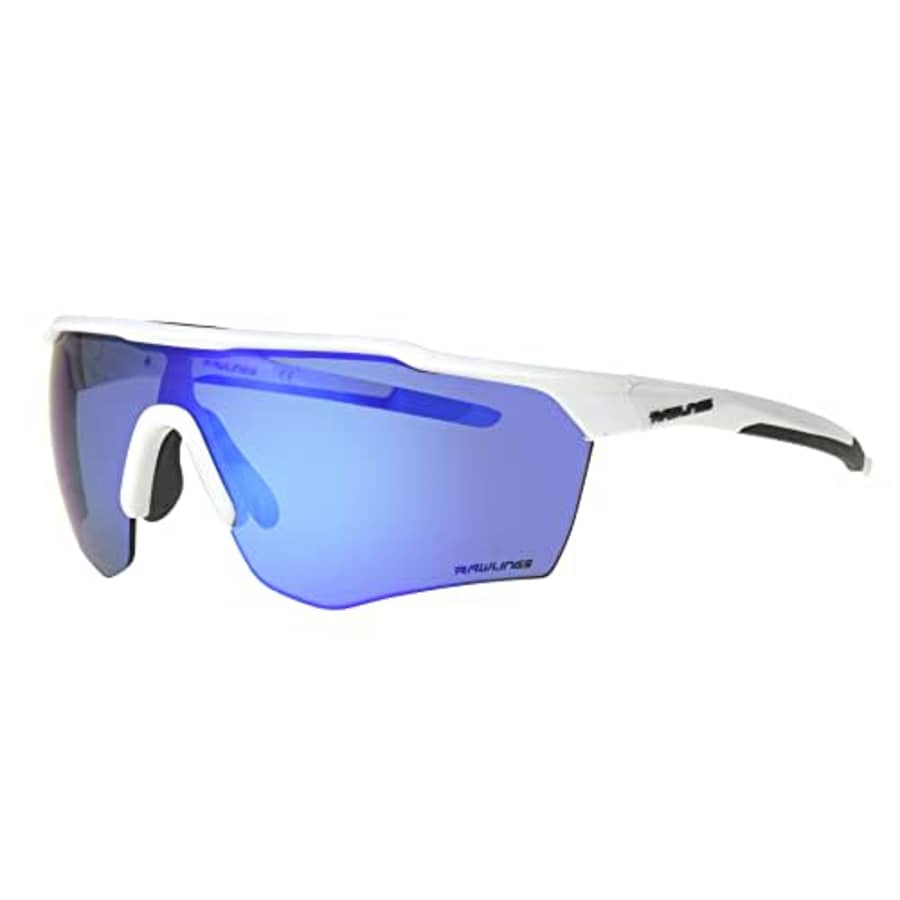 Rawlings Men's Strike Ready Sunglasses Shield, Shiny White, 68mm for $26