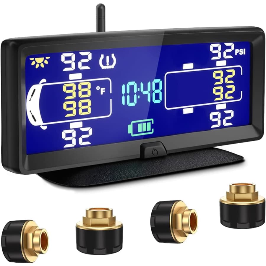 7.84" Solar Tire Pressure Monitoring System for $96 7.84" Solar Tire Pressure Monitoring System for $96
