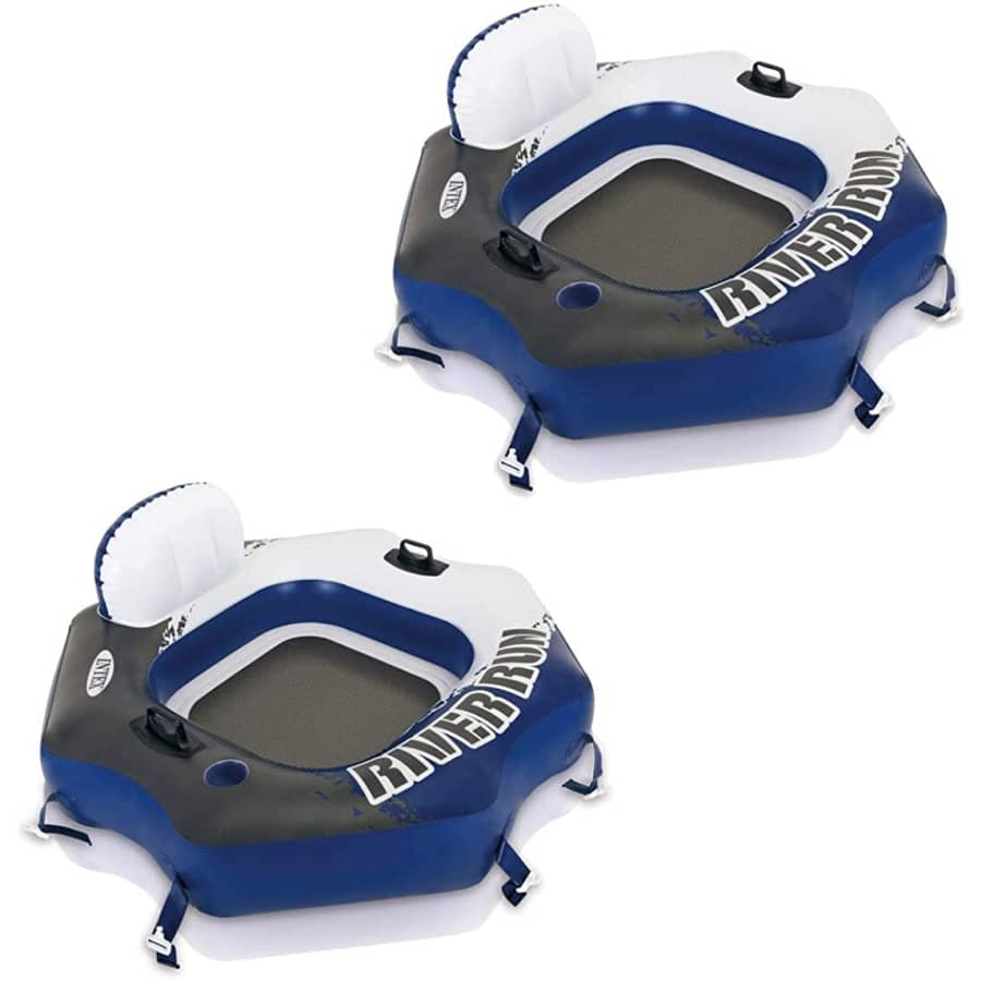 Intex River Run Connect Lounge Inflatable Water Tube 2-Pack for $54