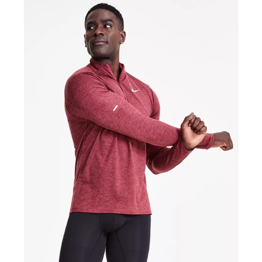 Nike Men's Element Running Quarter-Zip for $28 Nike Men's Element Running Quarter-Zip for $28