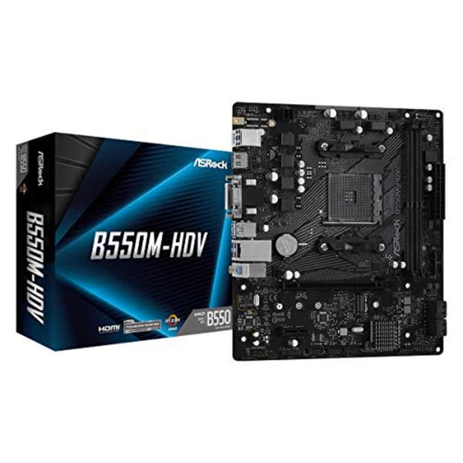 ASRock B550M-HDV Supports 3rd Gen AMD AM4 Ryzen / Future AMD Ryzen Processors Motherboard for $75 ASRock B550M-HDV Supports 3rd Gen AMD AM4 Ryzen / Future AMD Ryzen Processors Motherboard for $75