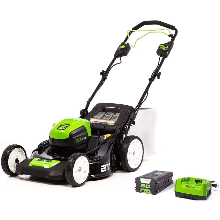 Greenworks Pro 80V 21" Self-Propelled Lawn Mower Kit: $420