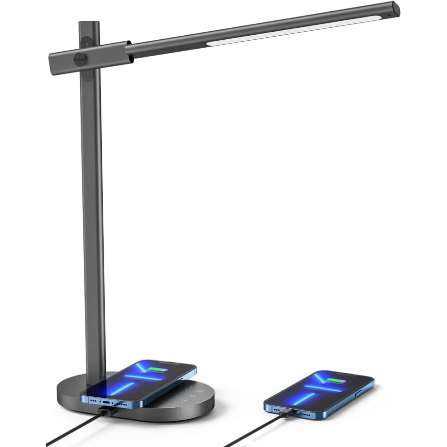 Momax Q.LED Metal Desk Lamp w/ Wireless Charging Base for $28