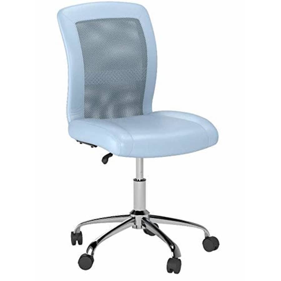 Serta Essentials Computer Chair, Blue Sky Faux Leather and Mesh for $96