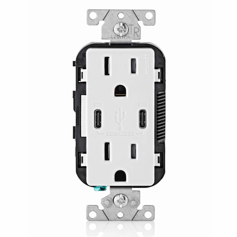 Leviton 30W USB Dual Type-C Power Delivery In-Wall Charger for $24 w/ Prime