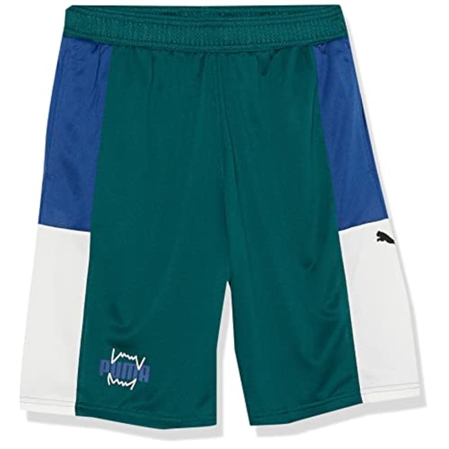 PUMA Men's Give N' Go Shorts, Varsity Green-Blazing Blue, Small for $24
