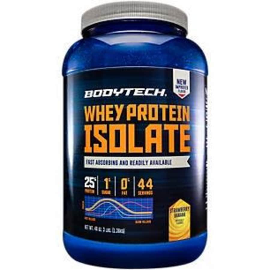 BodyTech Whey Protein Isolate Powder with 25 Grams of Protein per Serving BCAA's Ideal for for $94