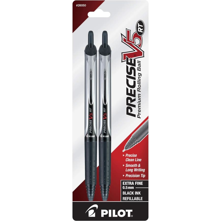Pilot Precise V5 RT Refillable & Retractable Rolling Ball Pen 2-Pack for $3 Pilot Precise V5 RT Refillable & Retractable Rolling Ball Pen 2-Pack for $3