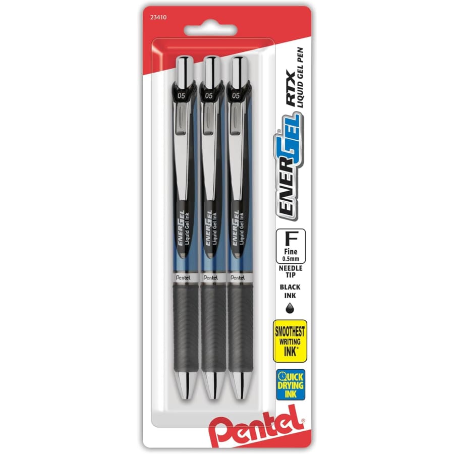 Pentel EnerGel Deluxe RTX Retractable Pen 3-Pack for $4 Pentel EnerGel Deluxe RTX Retractable Pen 3-Pack for $4