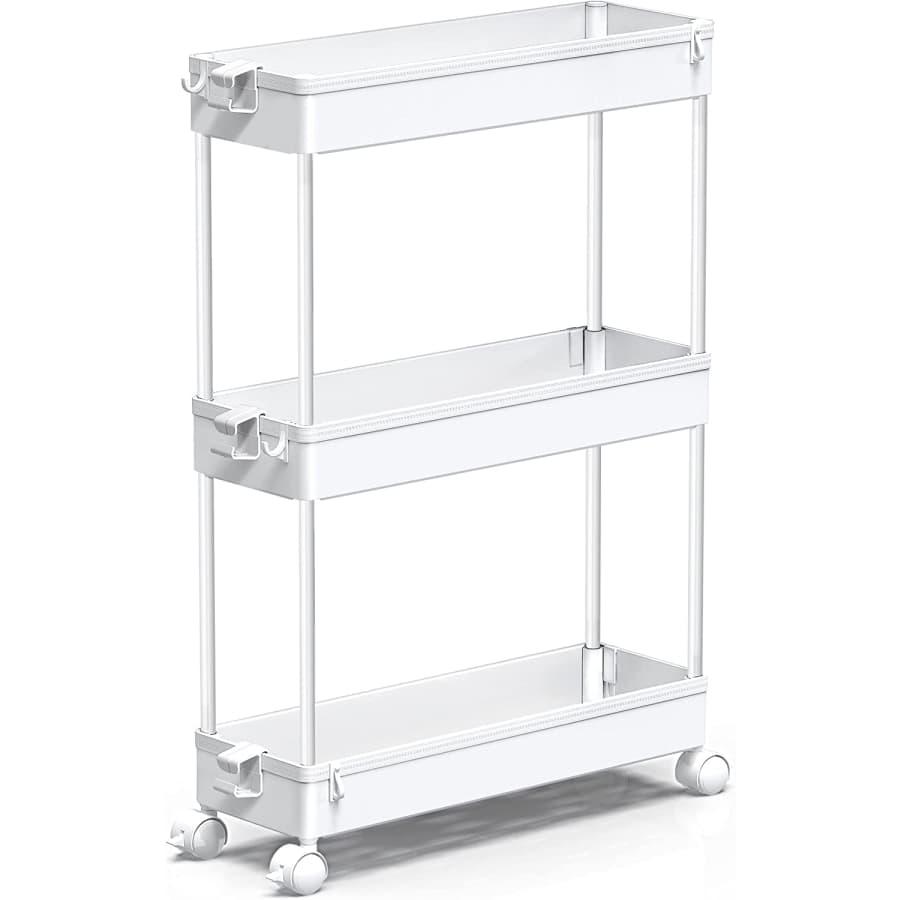 SpaceKeeper 3-Tier Slim Storage Cart for $18 SpaceKeeper 3-Tier Slim Storage Cart for $18