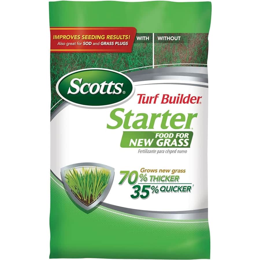Scotts Turf Builder Starter Food for New Grass 15-lb. Bag for $26 w/ Sub & Save Scotts Turf Builder Starter Food for New Grass 15-lb. Bag for $26 w/ Sub & Save