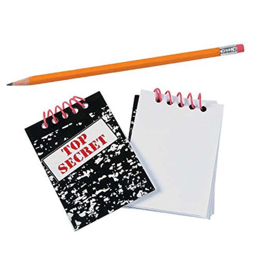 Fun Express Top Secret Notebook (Set of 24 Note Pads) Party Supplies for $11