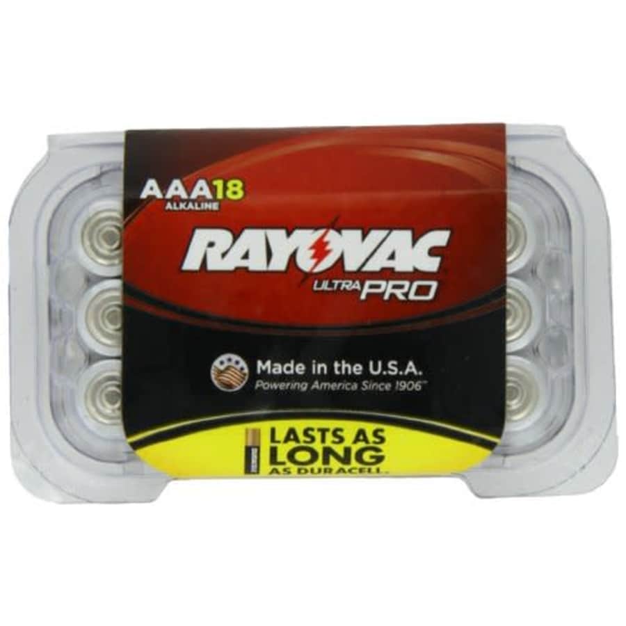 Rayovac RAYOVAC AAA Ultra Pro Alkaline Batteries, 54-Pack, ALAAA-18PPJ for $60